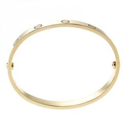 Pre Owned Cartier Love 18k Yellow Gold Bracelet 16