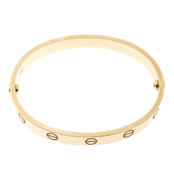 Pre Owned Cartier Love 18k Yellow Gold Bracelet 16