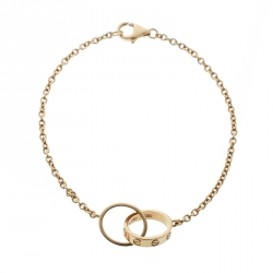 مملوكة مسبقًا Cartier Love 2 Hoops 18k Yellow Gold Bracelet