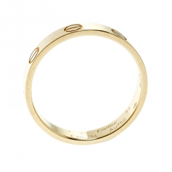 مملوكة مسبقًا خاتم كارتييه ميني لوف ذهب أبيض عيار 18 مقاس 52