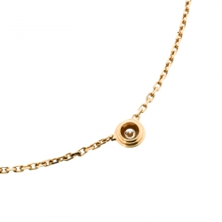 Pre Owned Cartier Diamants Légers De Cartier Diamond & 18k Yellow Gold XS Necklace 