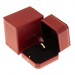 مملوكة مسبقًا خاتم كارتييه لوف ميني باند ذهب أصفر عيار 18 مقاس 52