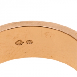 مملوكة مسبقًا Cartier Love 18k Rose Gold Band Ring Size 47