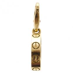 Pre Owned Cartier Love 18 K Yellow Gold Charm