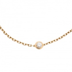 Pre Owned Cartier Diamants Legers de Cartier Diamond 18k Rose Gold Bracelet SM