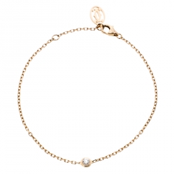 Pre Owned Cartier Diamants Legers de Cartier Diamond 18k Rose Gold Bracelet SM