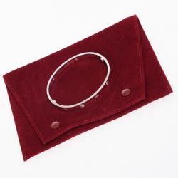 مملوكة مسبقًا Cartier Love 4 Diamonds White Gold Bracelet 19 CM