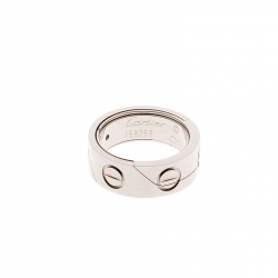 مملوكة مسبقًا Cartier Astro Love 18k White Gold Ring Size 51
