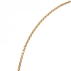 Pre Owned قلادة كارتييه لوف حلقتين ذهب وردي عيار 18 