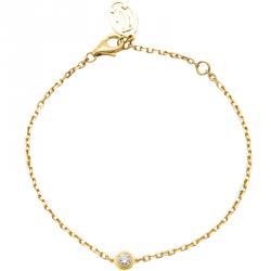 Pre Owned Cartier Diamants Legers De Cartier Diamond Yellow Gold Medium Bracelet