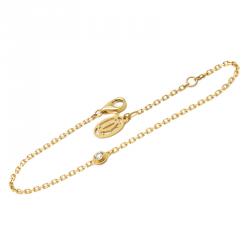 Pre Owned Cartier Diamants Legers De Cartier Diamond Yellow Gold Medium Bracelet