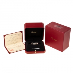 Pre Owned Cartier Love 18k White Gold Bracelet 15