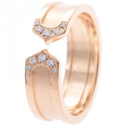 مملوكة مسبقًا خاتم كارتييه C دو كارتييه ذهب وردي عيار 18 ألماس مقاس 55