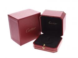 Pre Owned Cartier Les Must De Cartier Trinity 18K Three Tone Gold Band Ring Size 53