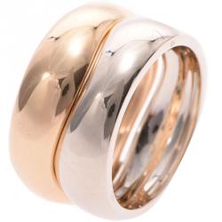 Pre Owned Cartier Love Me 2 Tones Band Ring Size 60