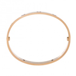 مملوكة مسبقًا Cartier Love 4 Diamond 18k Rose Gold Bracelet 19