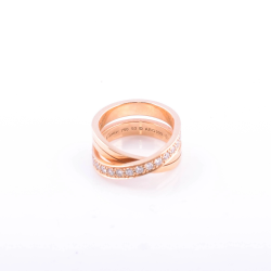 Pre Owned Cartier Etincelle De Cartier 18K Rose Gold & Diamonds Ring Size 53