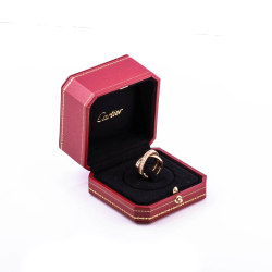 Pre Owned Cartier Etincelle De Cartier 18K Rose Gold & Diamonds Ring Size 53