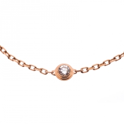 Pre Owned Cartier Diamants Legers de Cartier Diamond 18k Rose Gold Bracelet