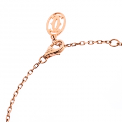 Pre Owned Cartier Diamants Legers de Cartier Diamond 18k Rose Gold Bracelet