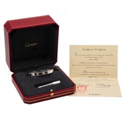 مملوكة مسبقًا Cartier Love Multicolored Gemstones 18K White Gold Size 16