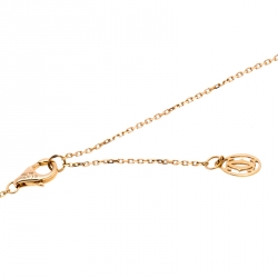 Pre Owned Cartier Diamants Légers De Cartier Diamond 18k Rose Gold XS Necklace
