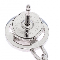 Pre Owned Cartier Pasha Diamond Blue Gemstone 18K White Gold Drop Earrings