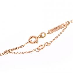 Pre Owned Cartier C Heart 18K Yellow Gold Pendant Necklace