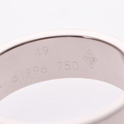 Pre Owned Cartier Love 18K White Gold Ring Size 49