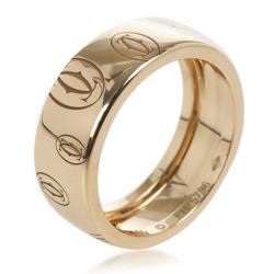 مملوكة مسبقًا Cartier 18 K Rose Gold Happy Birthday Wedding Band Size 59