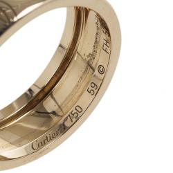 مملوكة مسبقًا Cartier 18 K Rose Gold Happy Birthday Wedding Band Size 59