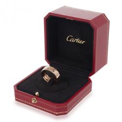 مملوكة مسبقًا Cartier 18 K Rose Gold Happy Birthday Wedding Band Size 59