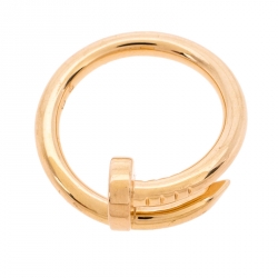 Pre Owned Cartier Juste Un Clou 18K Rose Gold Ring Size 53