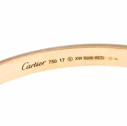 مملوكة مسبقًا Cartier Love Yellow Gold Bracelet Size 17