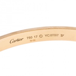 مملوكة مسبقًا سوار كارتييه لوف ذهب وردي عيار 18 مقاس 17