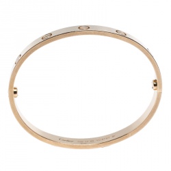 مملوكة مسبقًا سوار كارتييه لوف ذهب وردي عيار 18 مقاس 17