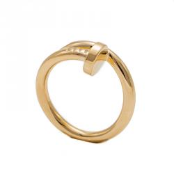 Pre Owned Cartier Yellow Gold Juste Un Clou Ring Size 56