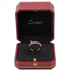 Pre Owned Cartier Yellow Gold Juste Un Clou Ring Size 56
