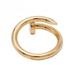 Pre Owned Cartier Yellow Gold Juste Un Clou Ring Size 56