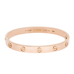 Cartier Love 18K Rose Gold Bracelet 16