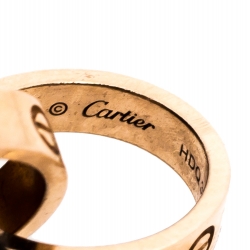 مملوكة مسبقًا Cartier Love 2 Hoops 18K Rose Gold Bracelet