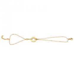 مملوكة مسبقًا Cartier Love Yellow Gold Diamond Double Chain Bracelet Size 18