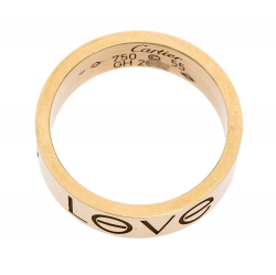 Pre Owned خاتم كارتييه لوف حلقة ذهب أصفر عيار 18 مقاس 55