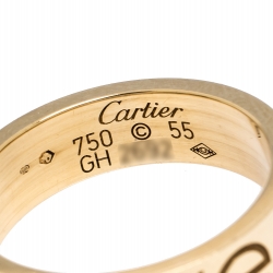 Pre Owned خاتم كارتييه لوف حلقة ذهب أصفر عيار 18 مقاس 55