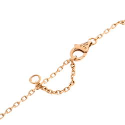 Pre Owned Cartier Love Diamond 18K Rose Gold Necklace