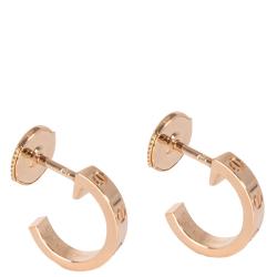Pre Owned أقراط كارتييه Love Huggie ذهب وردي عيار 18