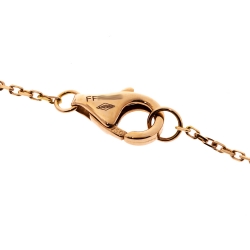 Pre Owned Cartier Amulette De Cartier Diamond Malachite 18K Rose Gold XS Bracelet