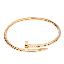 Pre Owned Cartier Juste Un Clou 18K Rose Gold Bracelet 16