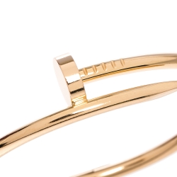 Pre Owned Cartier Juste Un Clou 18K Rose Gold Bracelet 16