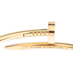Pre Owned Cartier Juste Un Clou 18K Rose Gold Bracelet 16